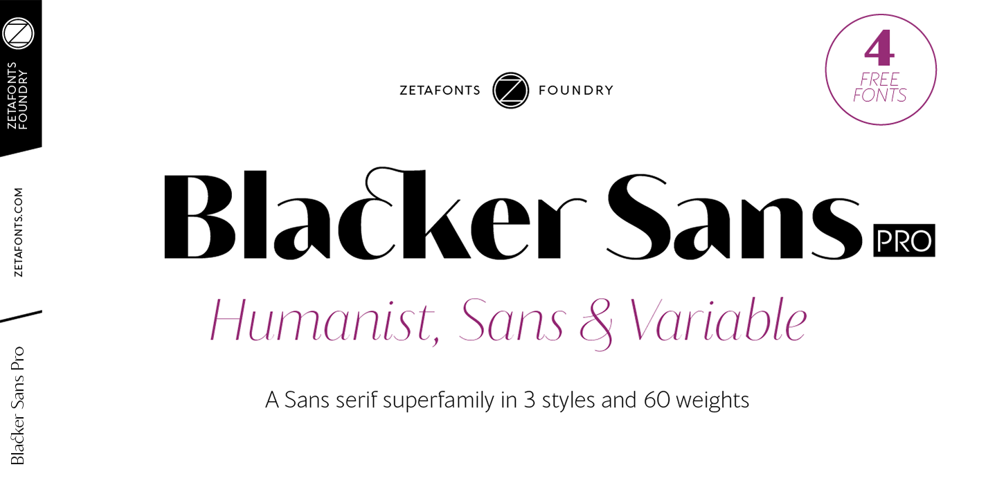 Przykład czcionki Blacker Sans Pro Thin